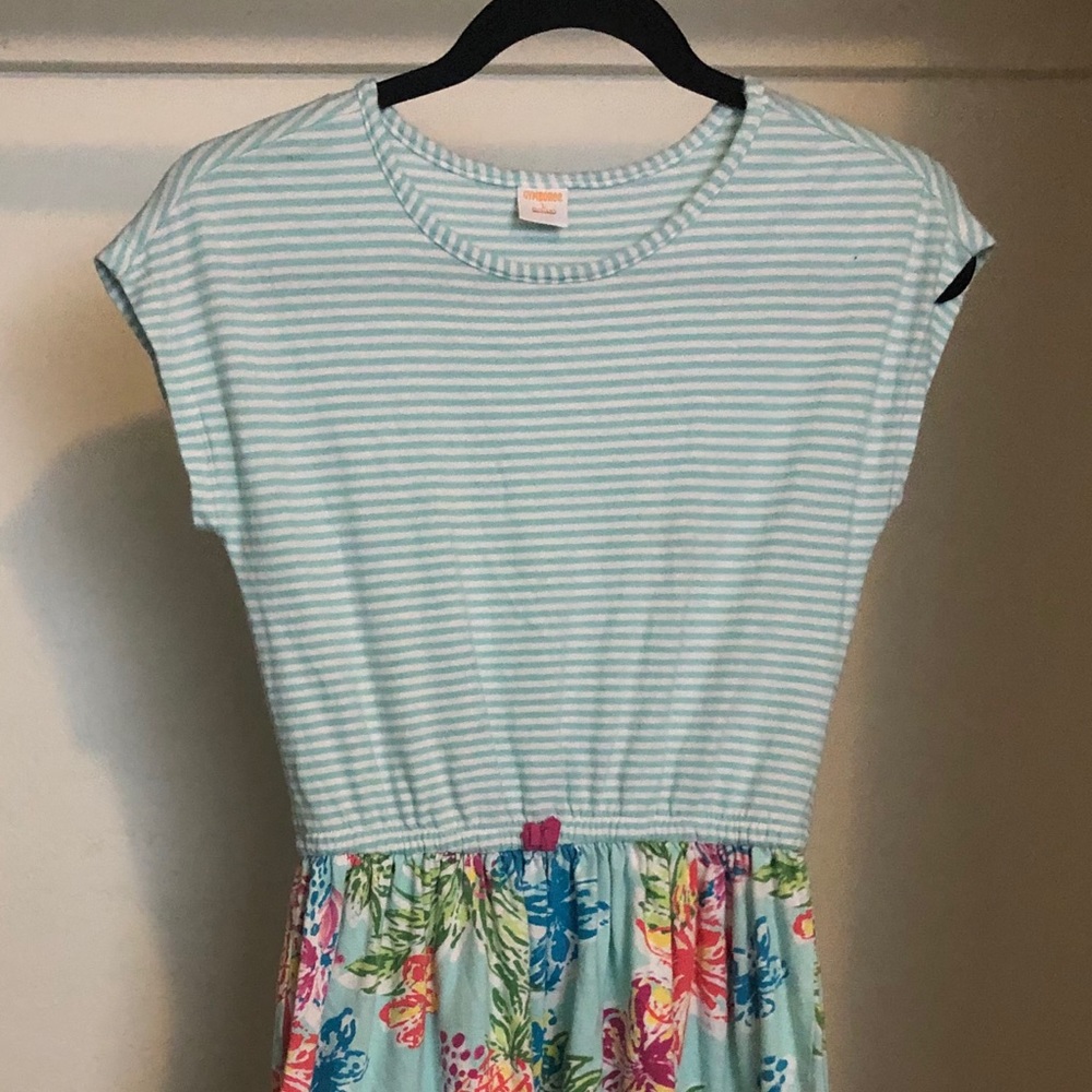 Gymboree Girls striped floral dress Size 12